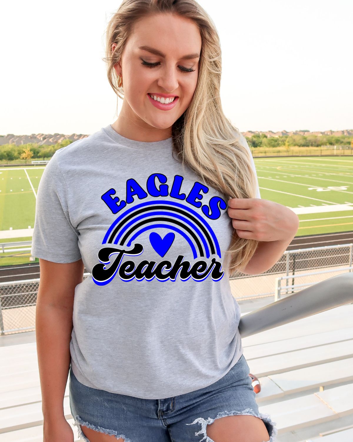 Eagles Teacher Rainbow DTF Transfer