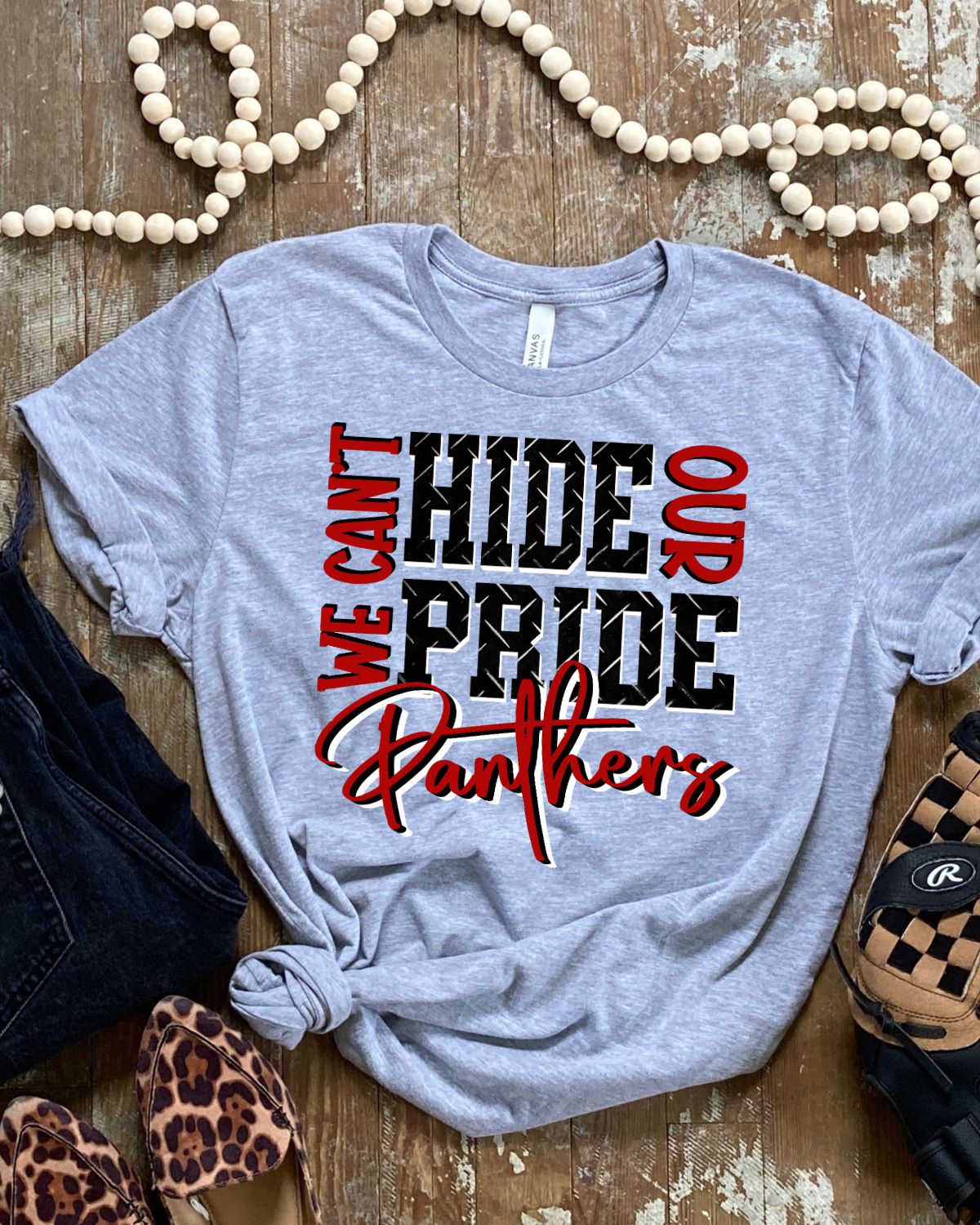 We Can't Hide Our Pride Panthers DTF Transfer - Rustic Grace Heat Transfer Company