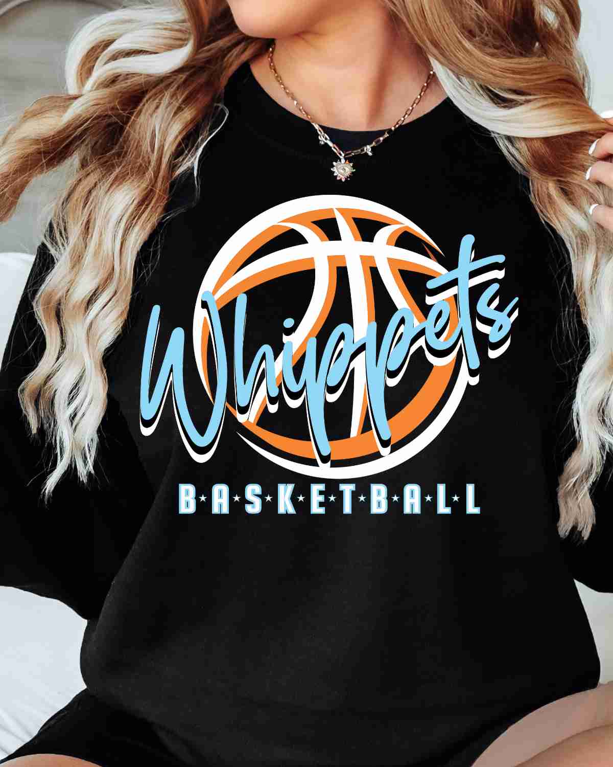 Whippets Basketball Outline DTF Transfer