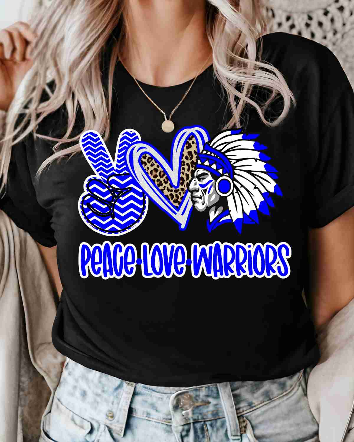 Peace Love Warriors DTF Transfer