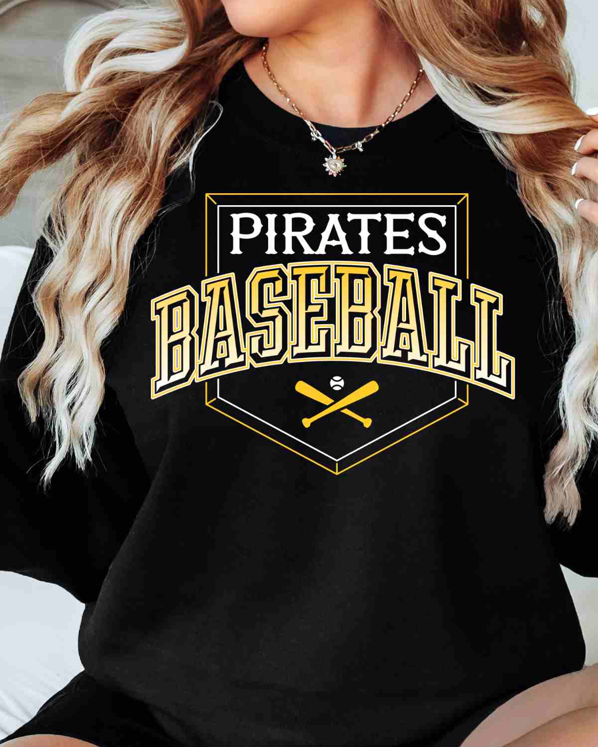 Pirates Baseball Home Plate Outline DTF Transfer