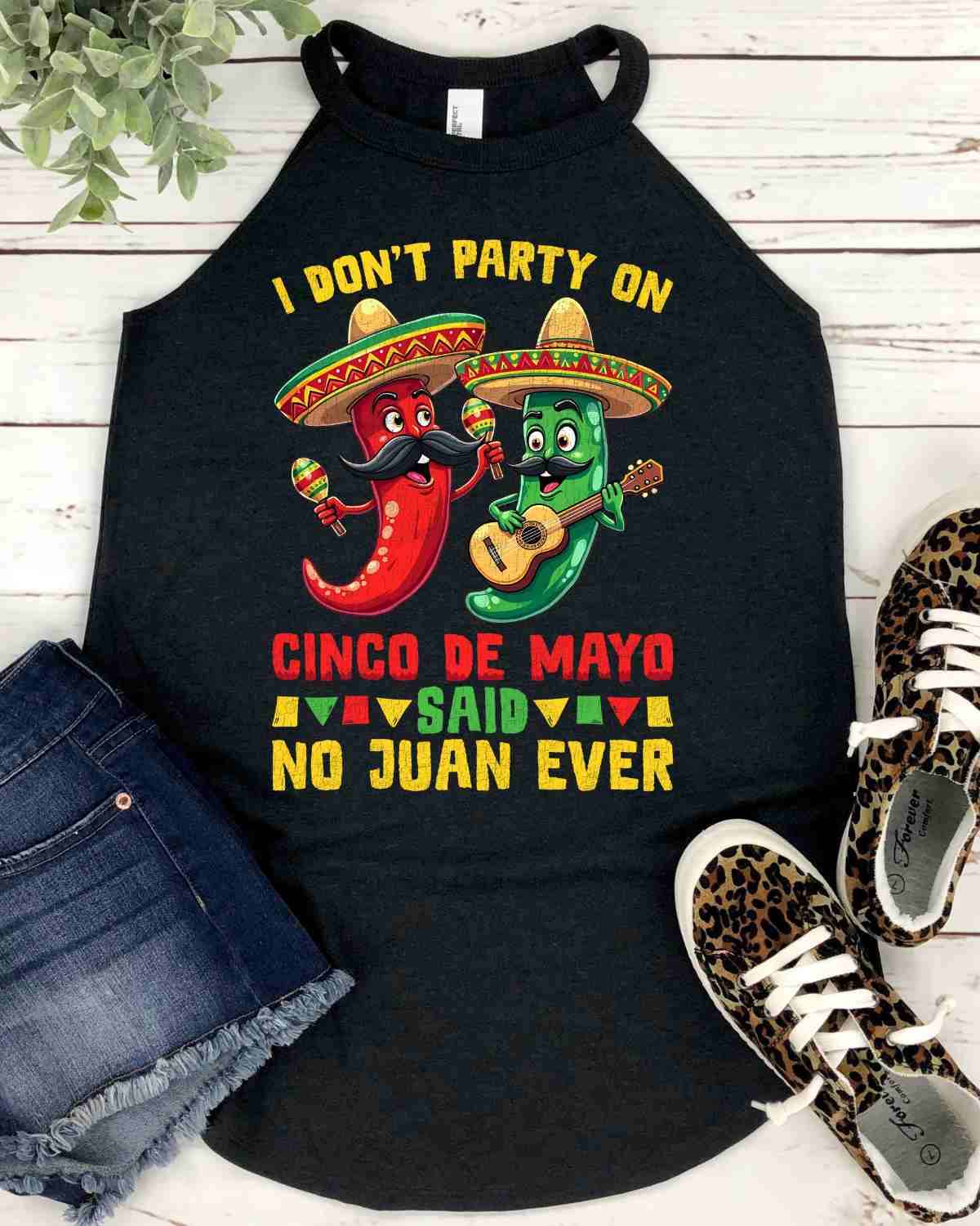 I Don't Party on Cinco De Mayo DTF Transfer