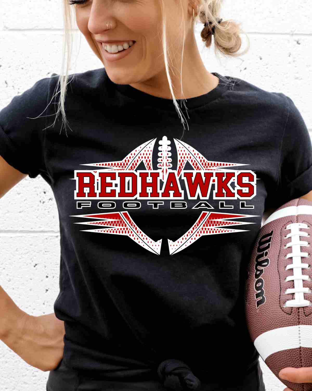 Redhawks Football Two Tone DTF Transfer