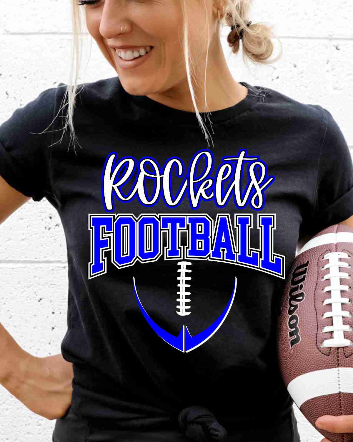 Rockets Half Football DTF Transfer