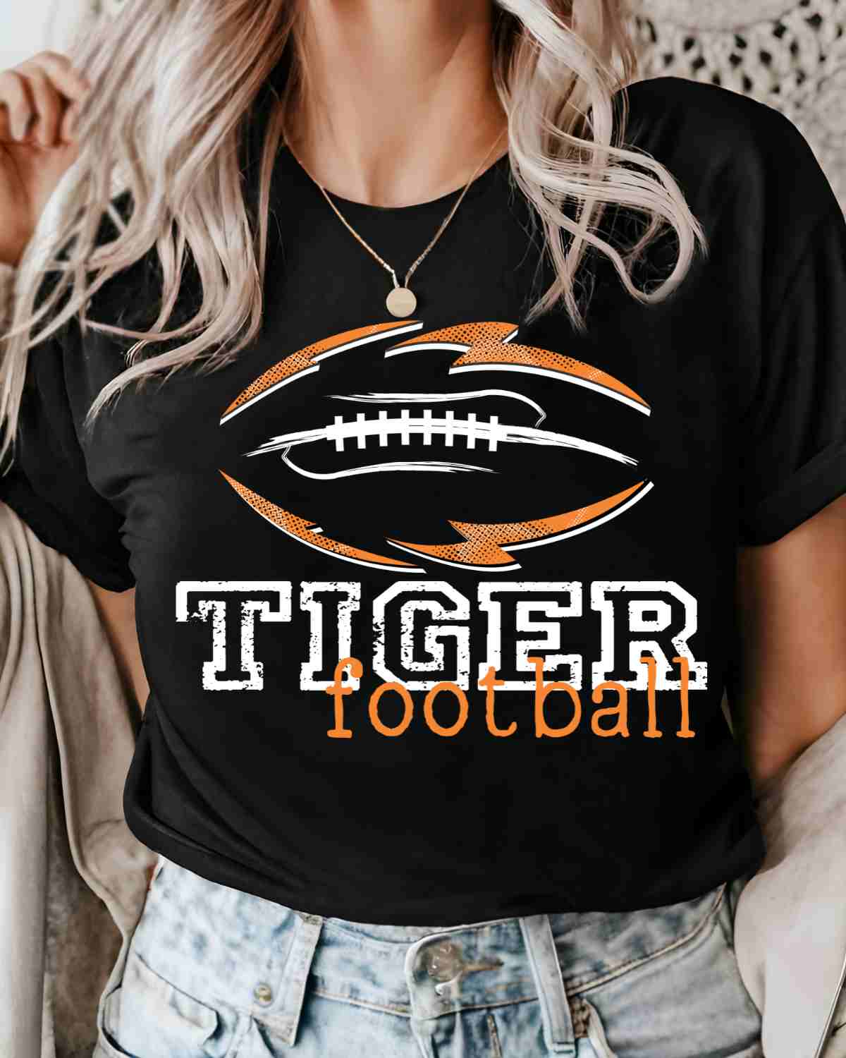 Tiger Football Tribal DTF Transfer