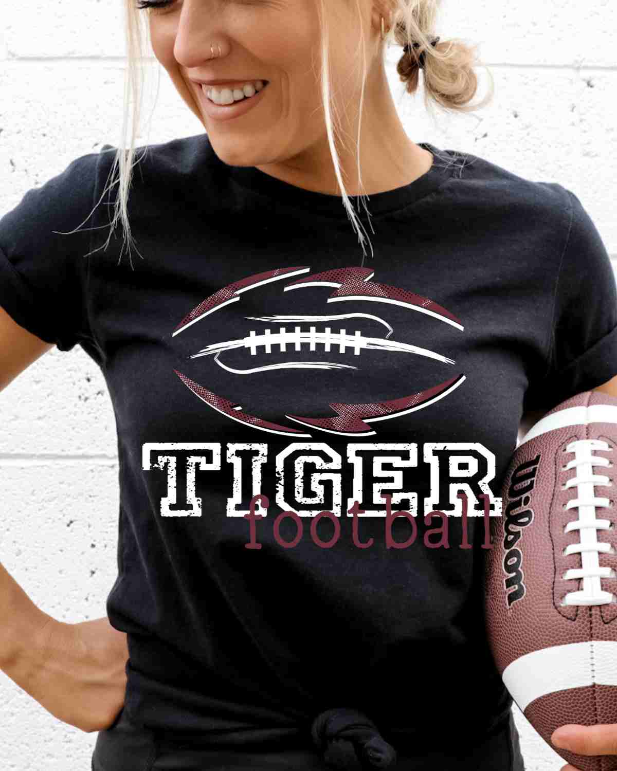 Tiger Football Tribal DTF Transfer