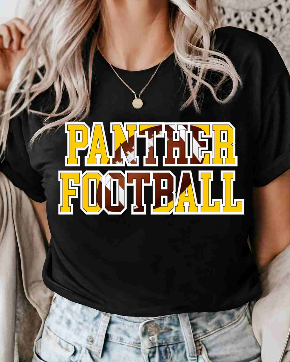 Panther Football Words DTF Transfer