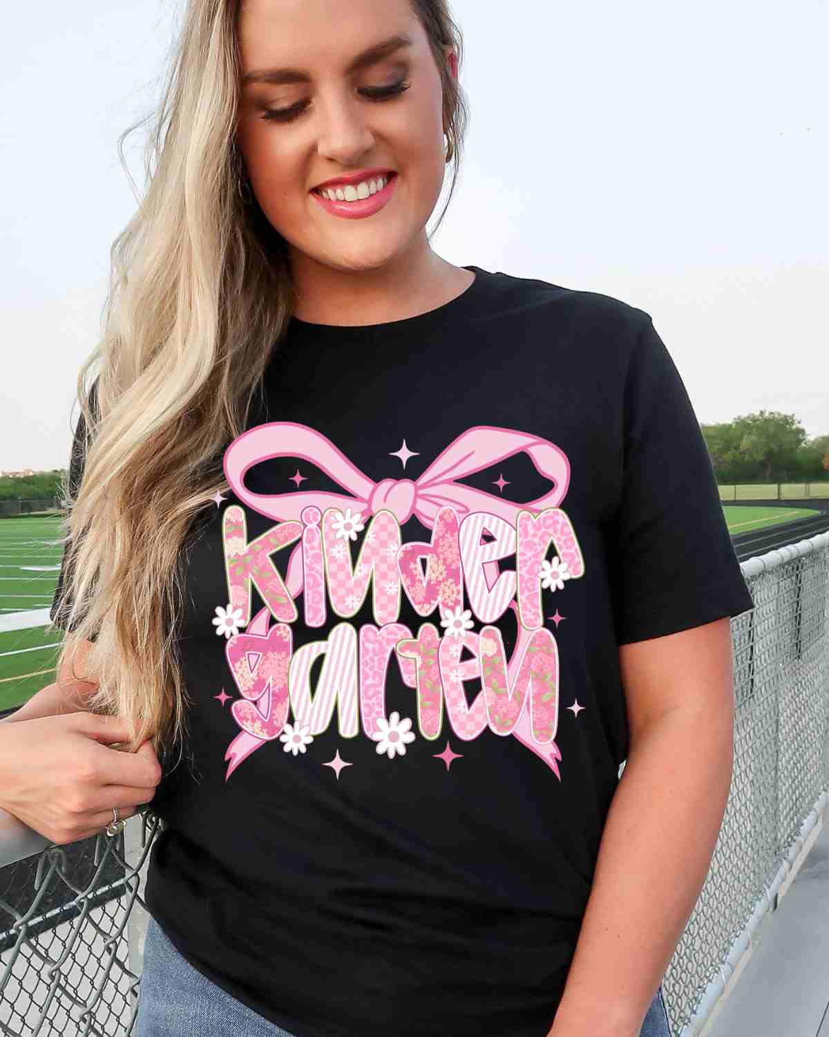 Grade Pink Coquette Bow DTF Transfer