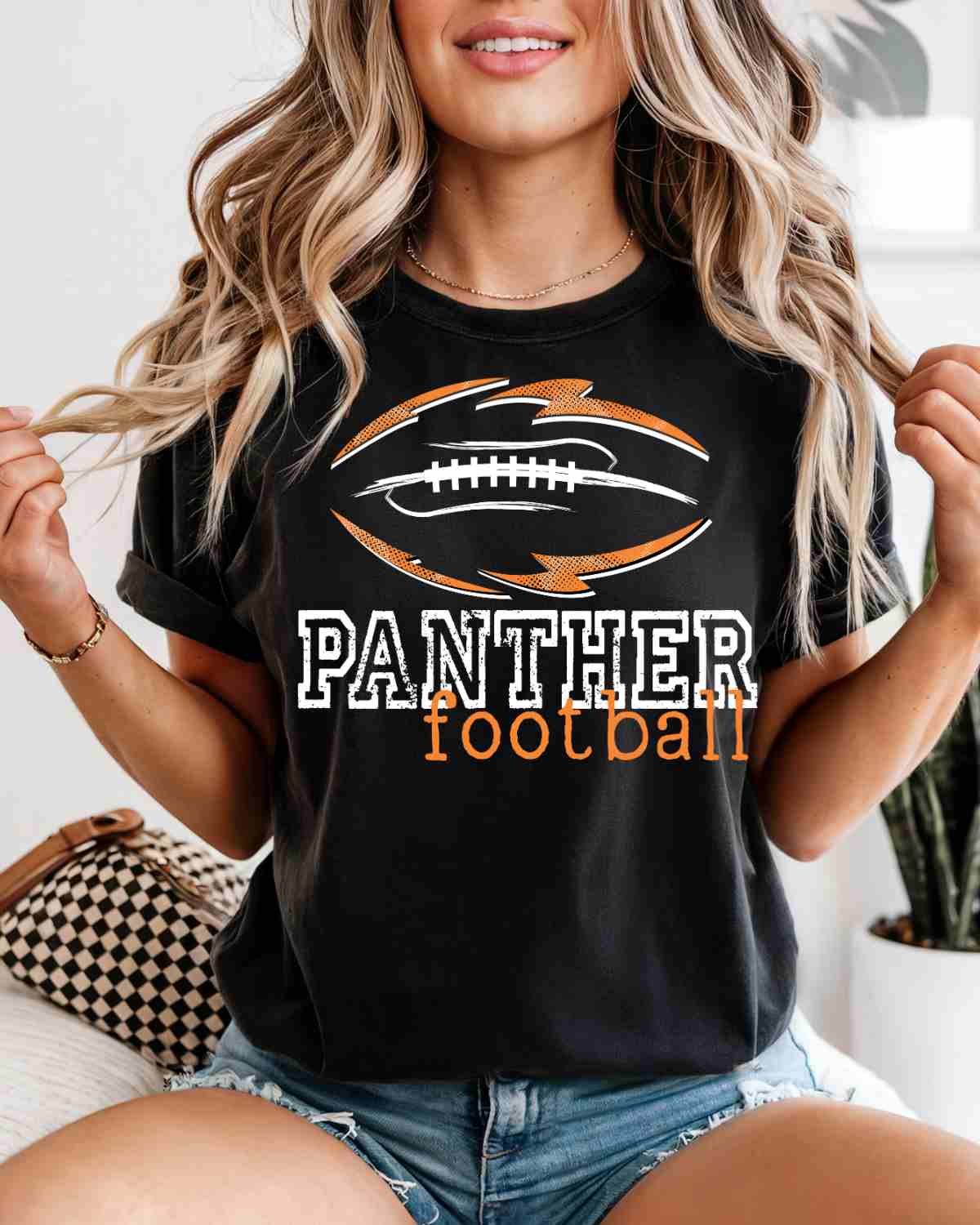 Panthers Football Tribal DTF Transfer