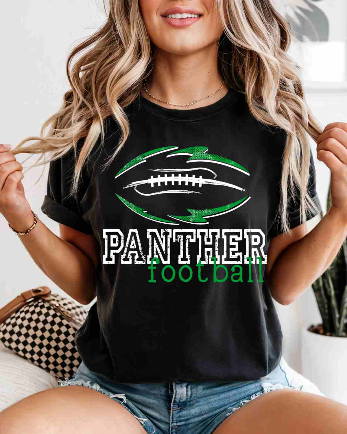 Panthers Football Tribal DTF Transfer