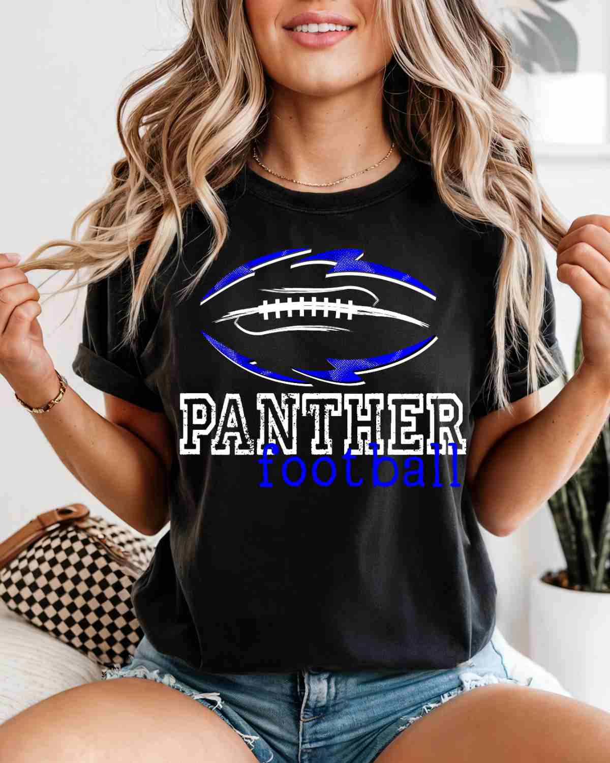Panthers Football Tribal DTF Transfer