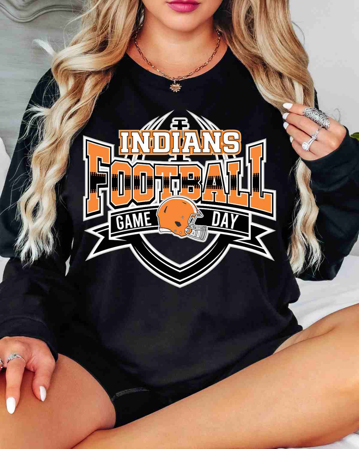 Indians Football Game Day Banner DTF Transfer