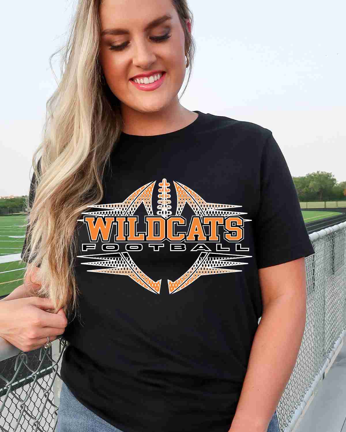 Wildcats Football Halftone DTF Transfer