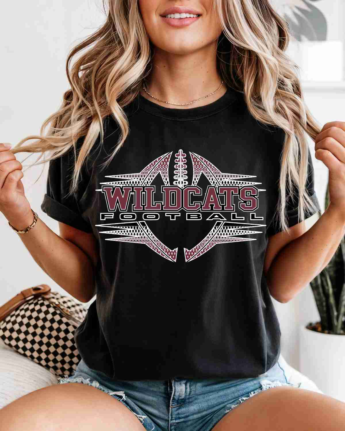 Wildcats Football Halftone DTF Transfer