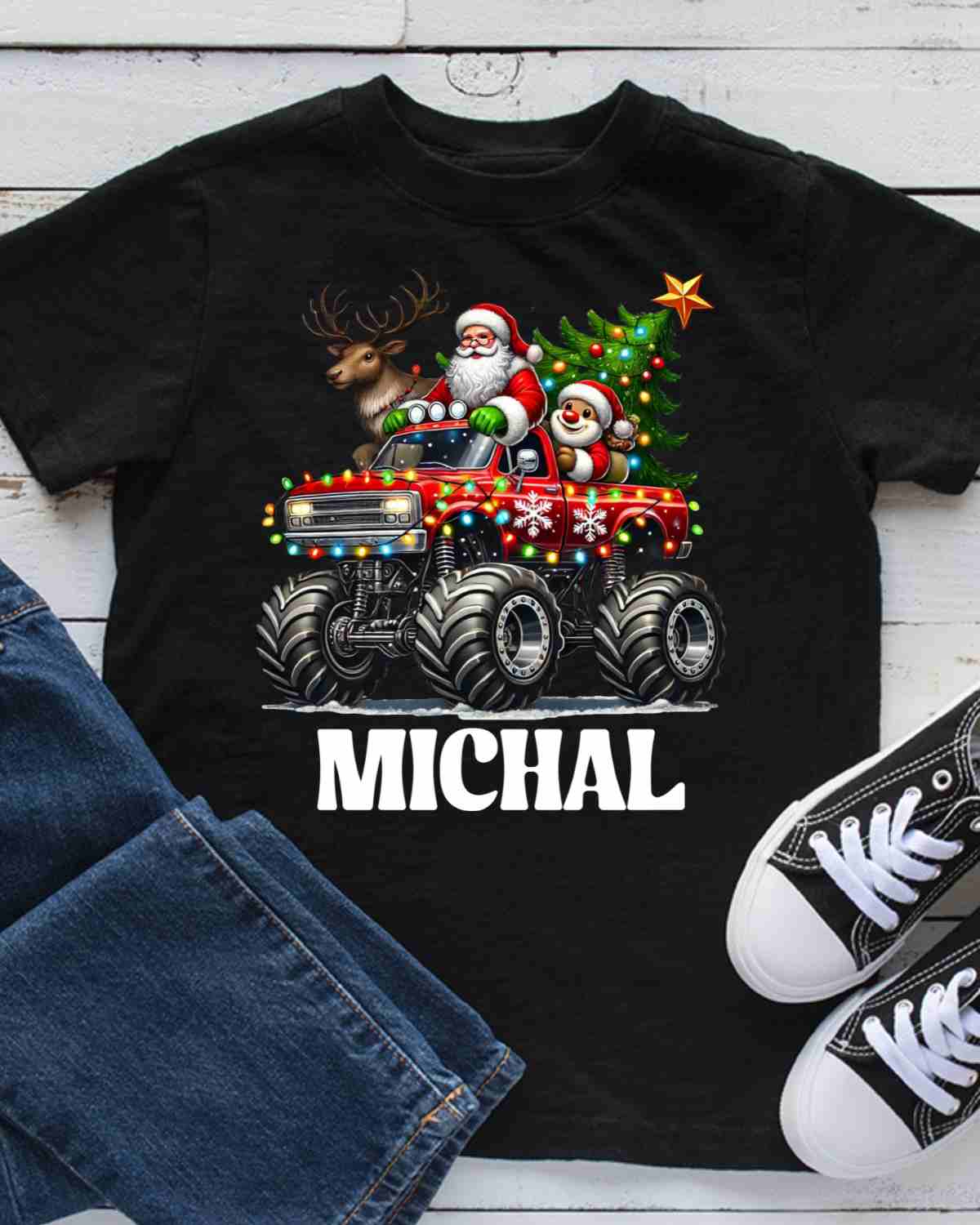 Custom Name Monster Truck DTF Transfer