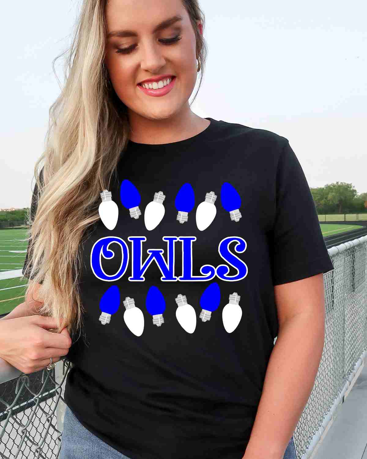 Owls Christmas Lights DTF Transfer