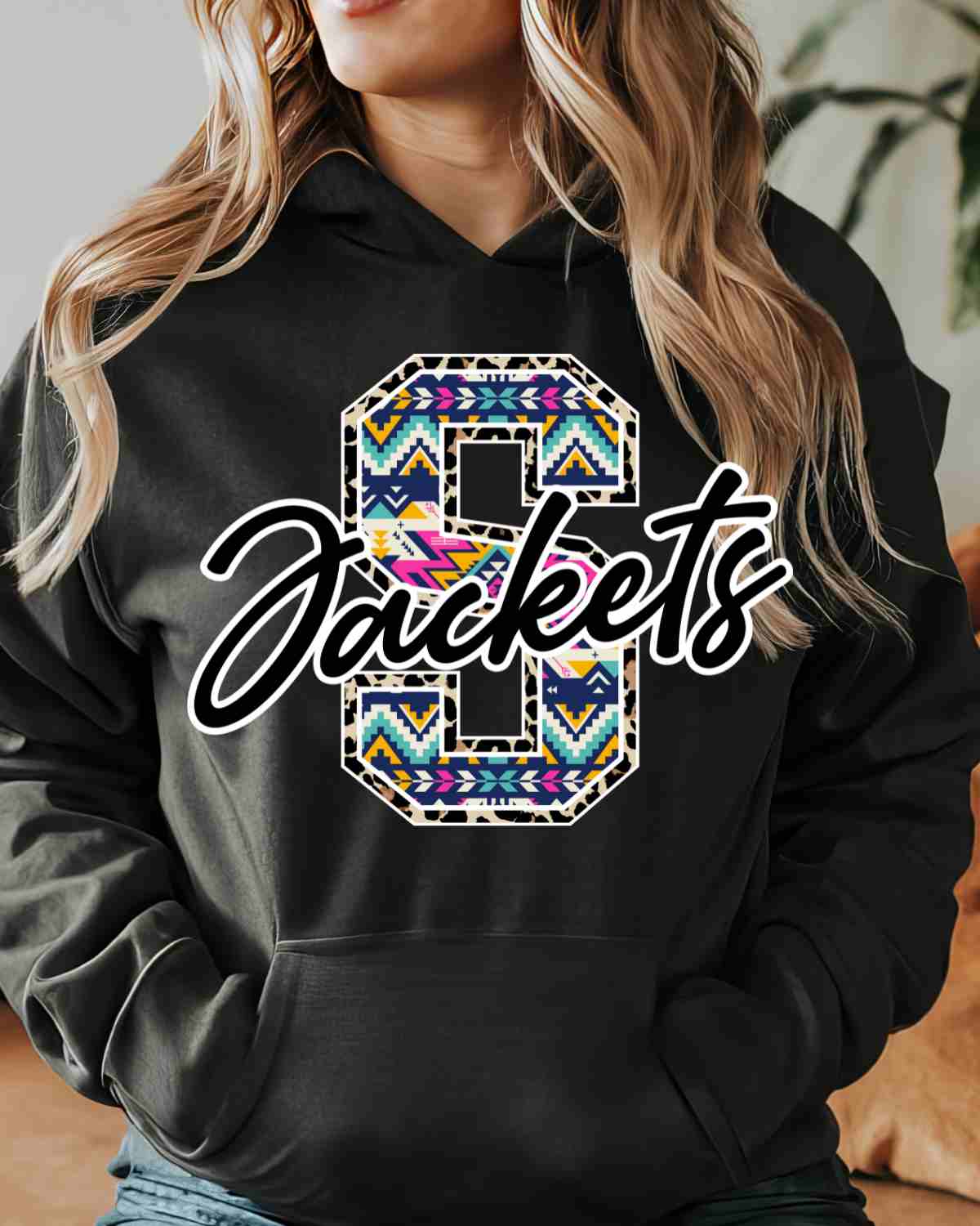 Stephenville Jackets Aztec Letter DTF Transfer