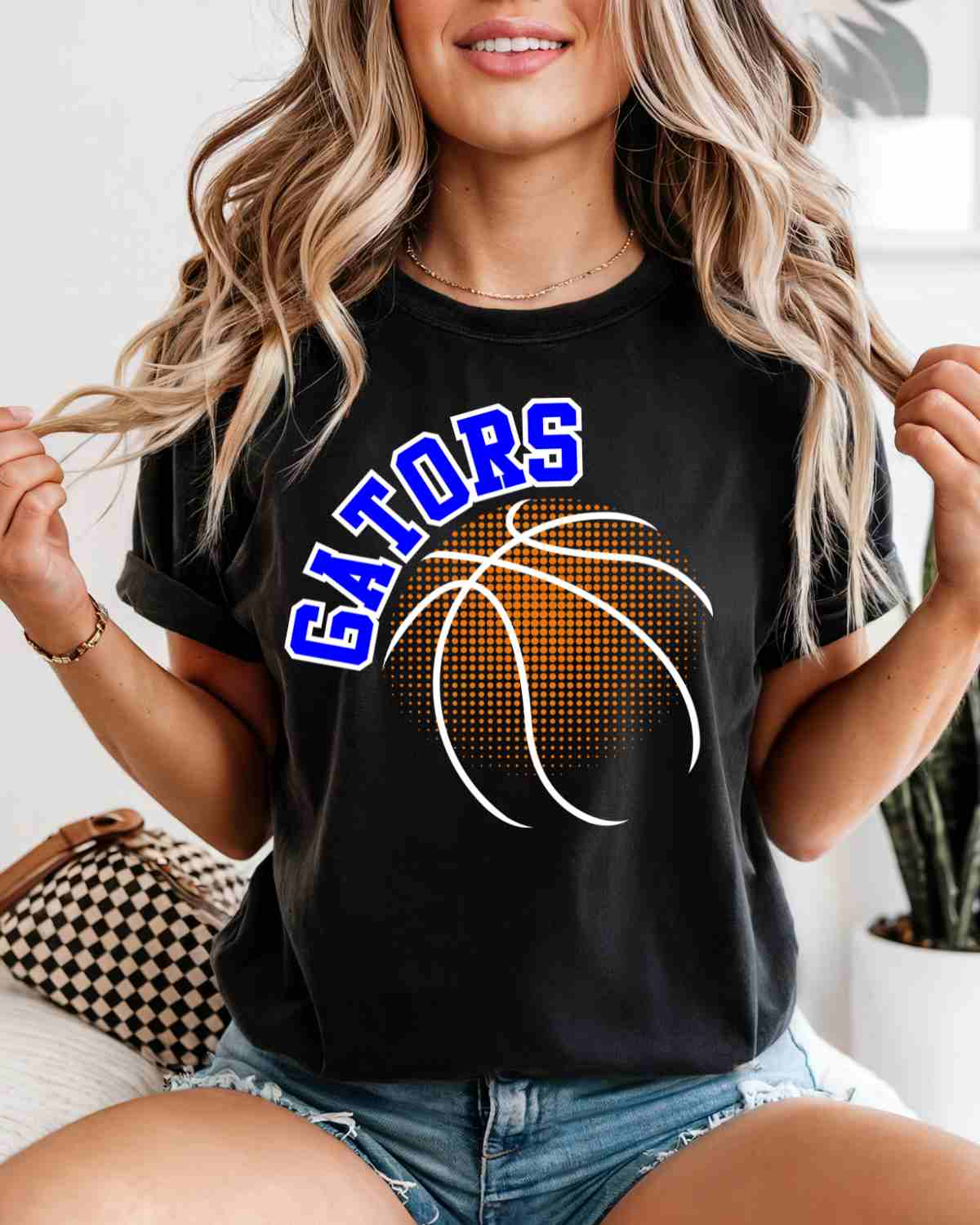 Gators Basketball Halftone DTF Transfer