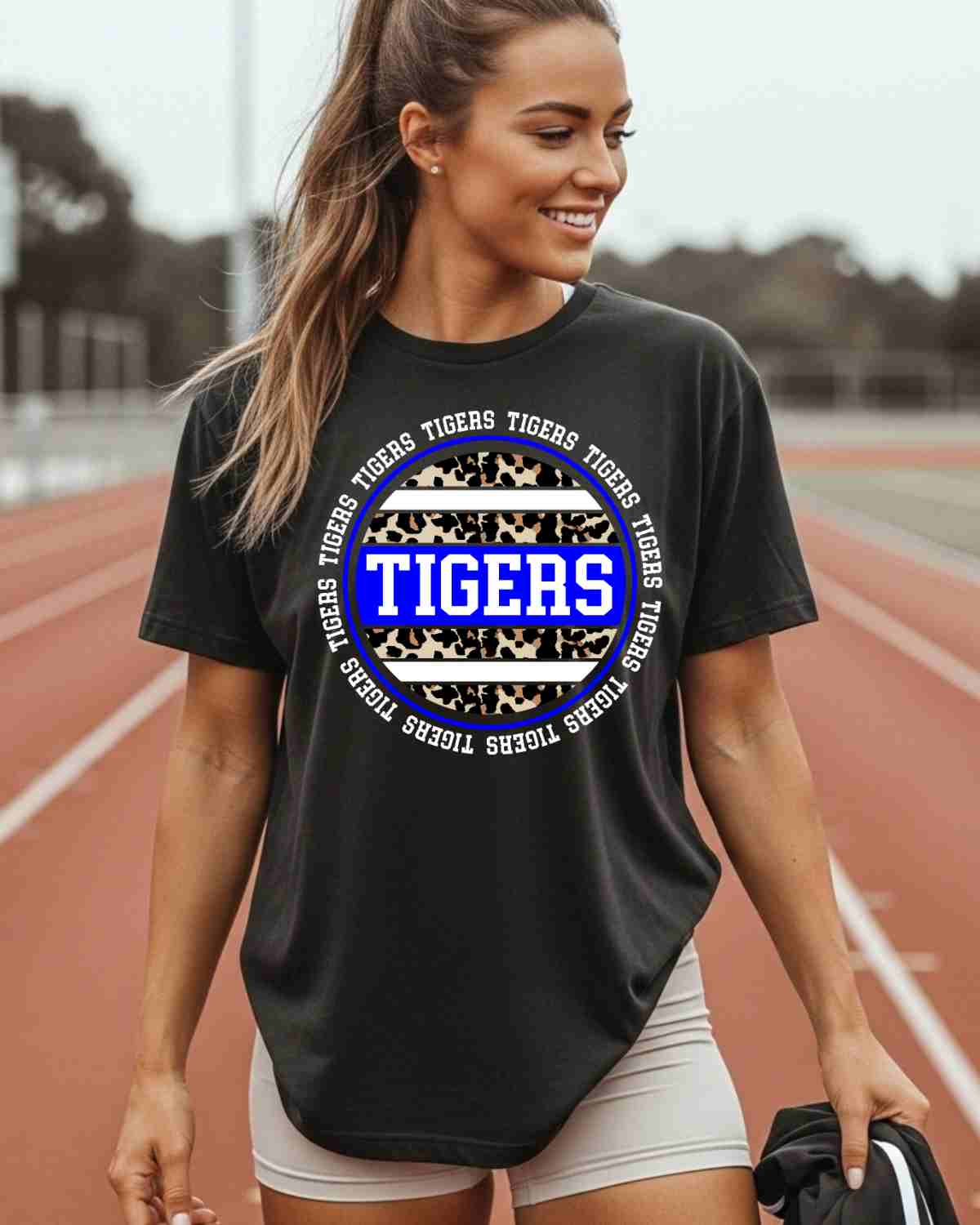 Tigers Leopard Circle DTF Transfer - Rustic Grace Heat Transfer Company