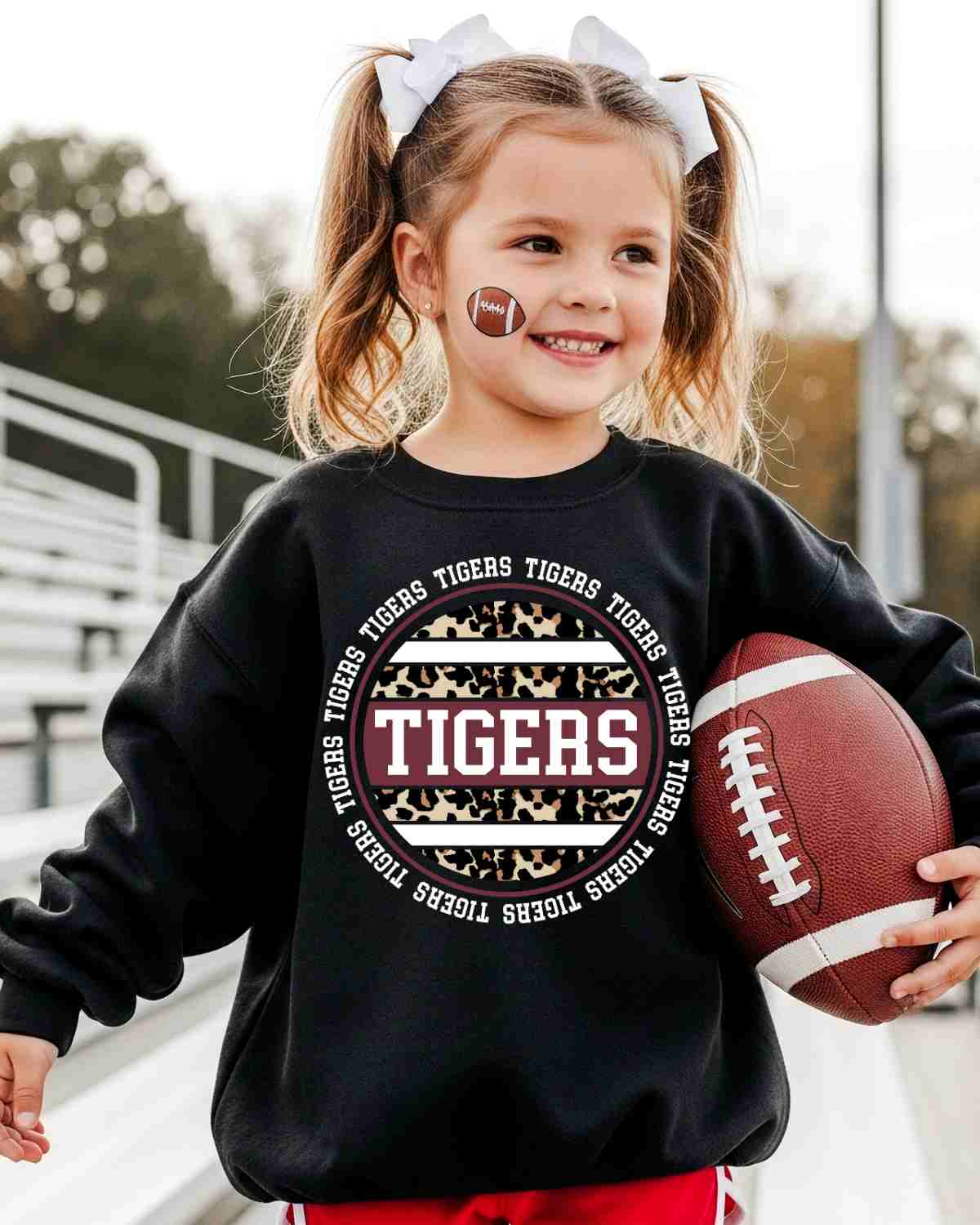 Tigers Leopard Circle DTF Transfer - Rustic Grace Heat Transfer Company