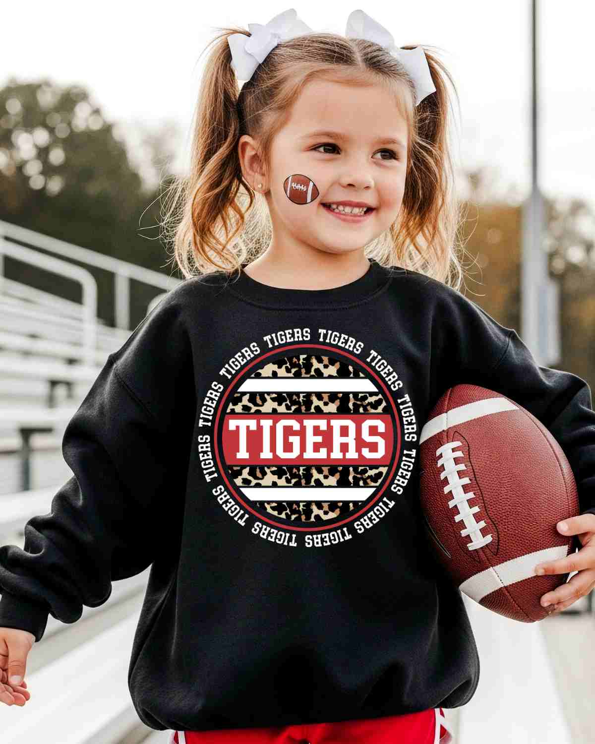Tigers Leopard Circle DTF Transfer - Rustic Grace Heat Transfer Company