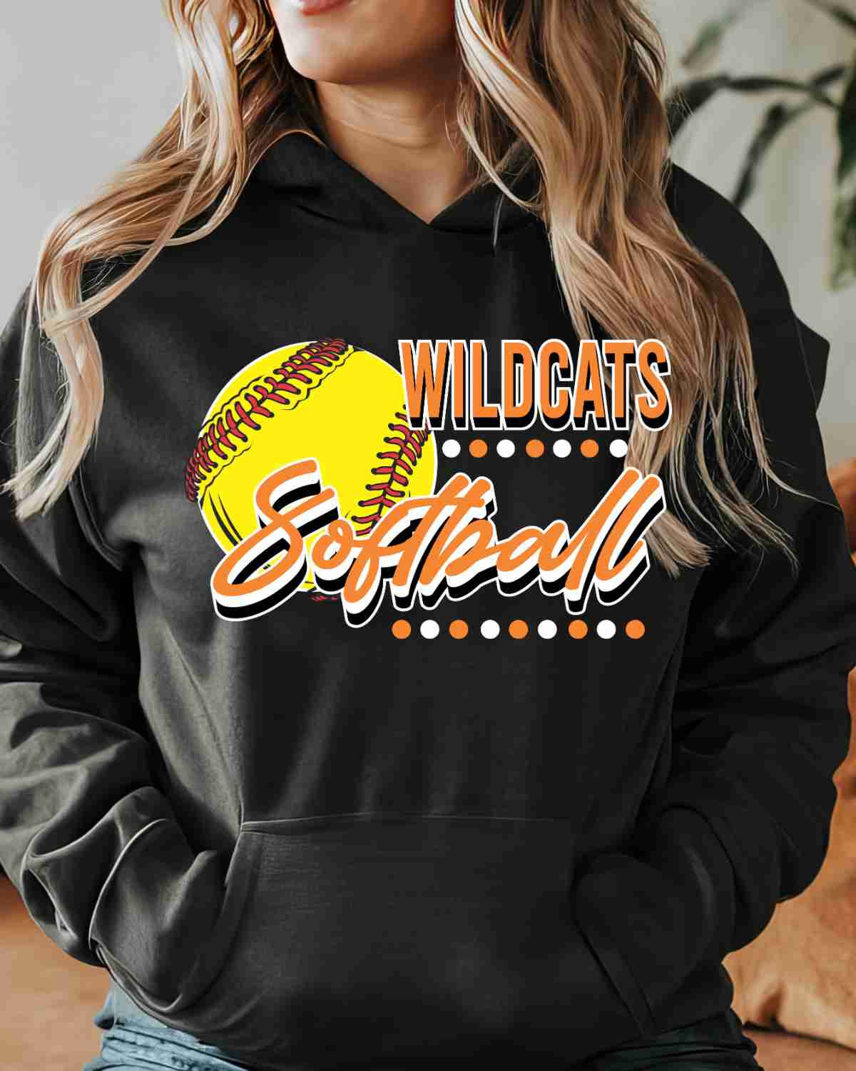 Wildcats Softball Dots DTF Transfer