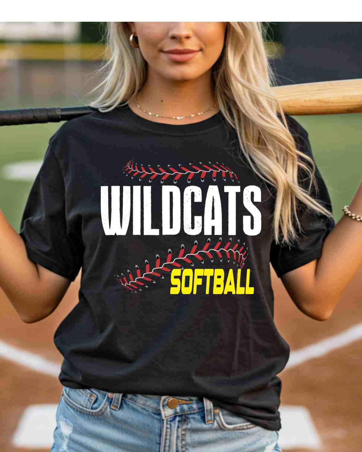 Wildcats Softball Laces DTF Transfer