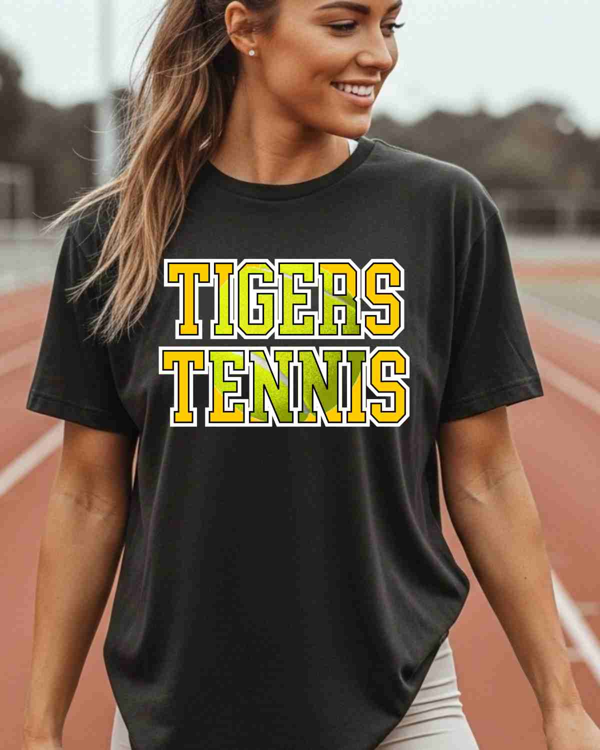 Tigers Tennis Words DTF Transfer - Rustic Grace Heat Transfer Company