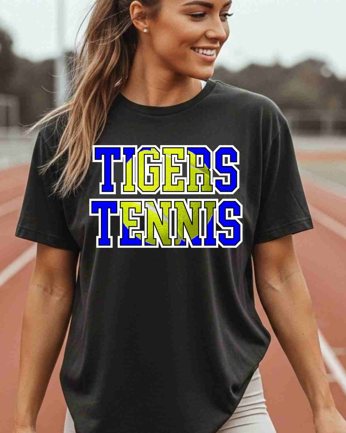 Tigers Tennis Words DTF Transfer - Rustic Grace Heat Transfer Company