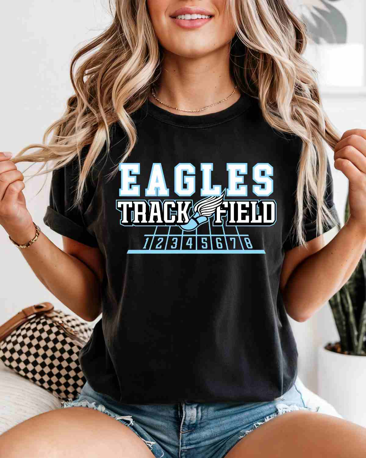 Eagles Track and Field Shoe Lines DTF Transfer - Rustic Grace Heat Transfer Company