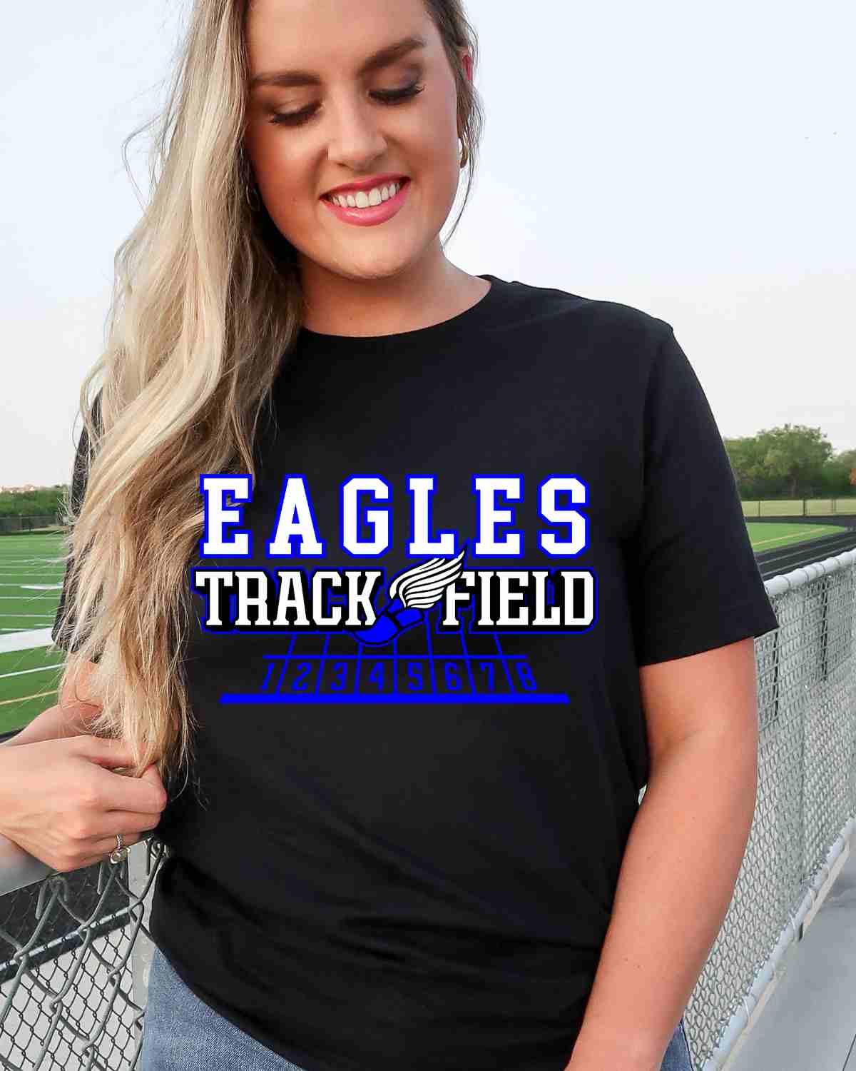 Eagles Track and Field Shoe Lines DTF Transfer - Rustic Grace Heat Transfer Company