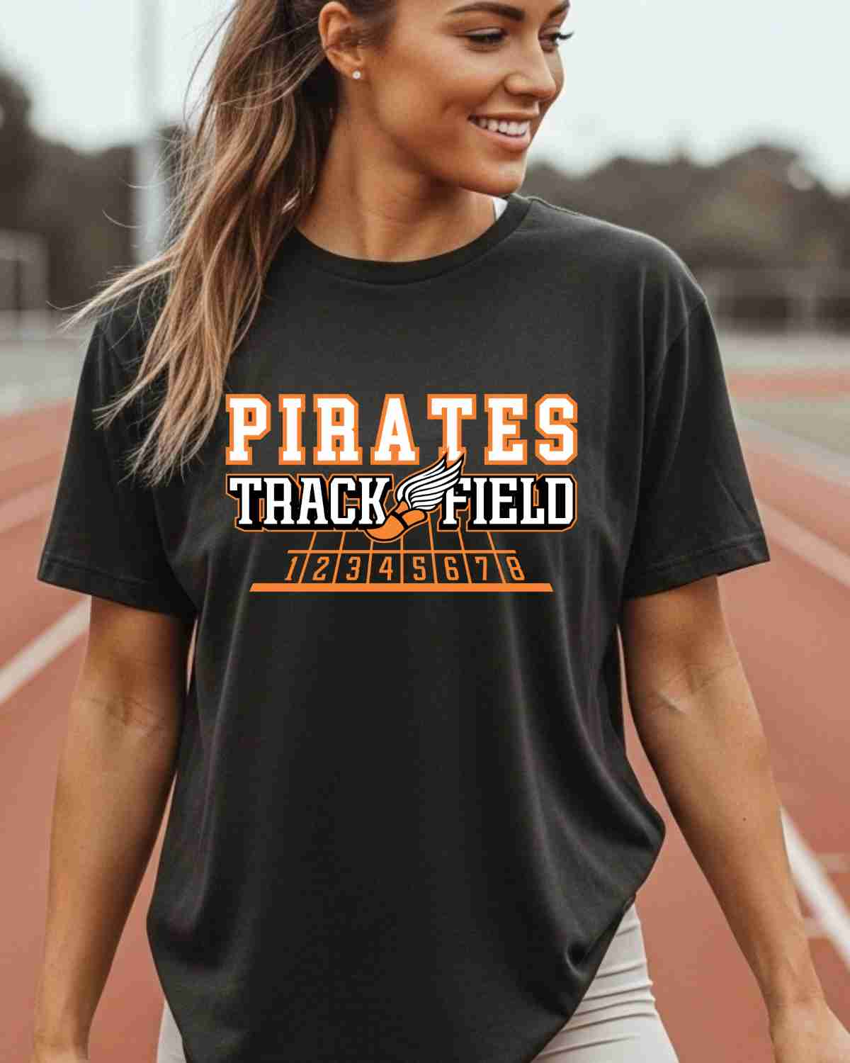 Pirates Track and Field Shoe Lines DTF Transfer - Rustic Grace Heat Transfer Company