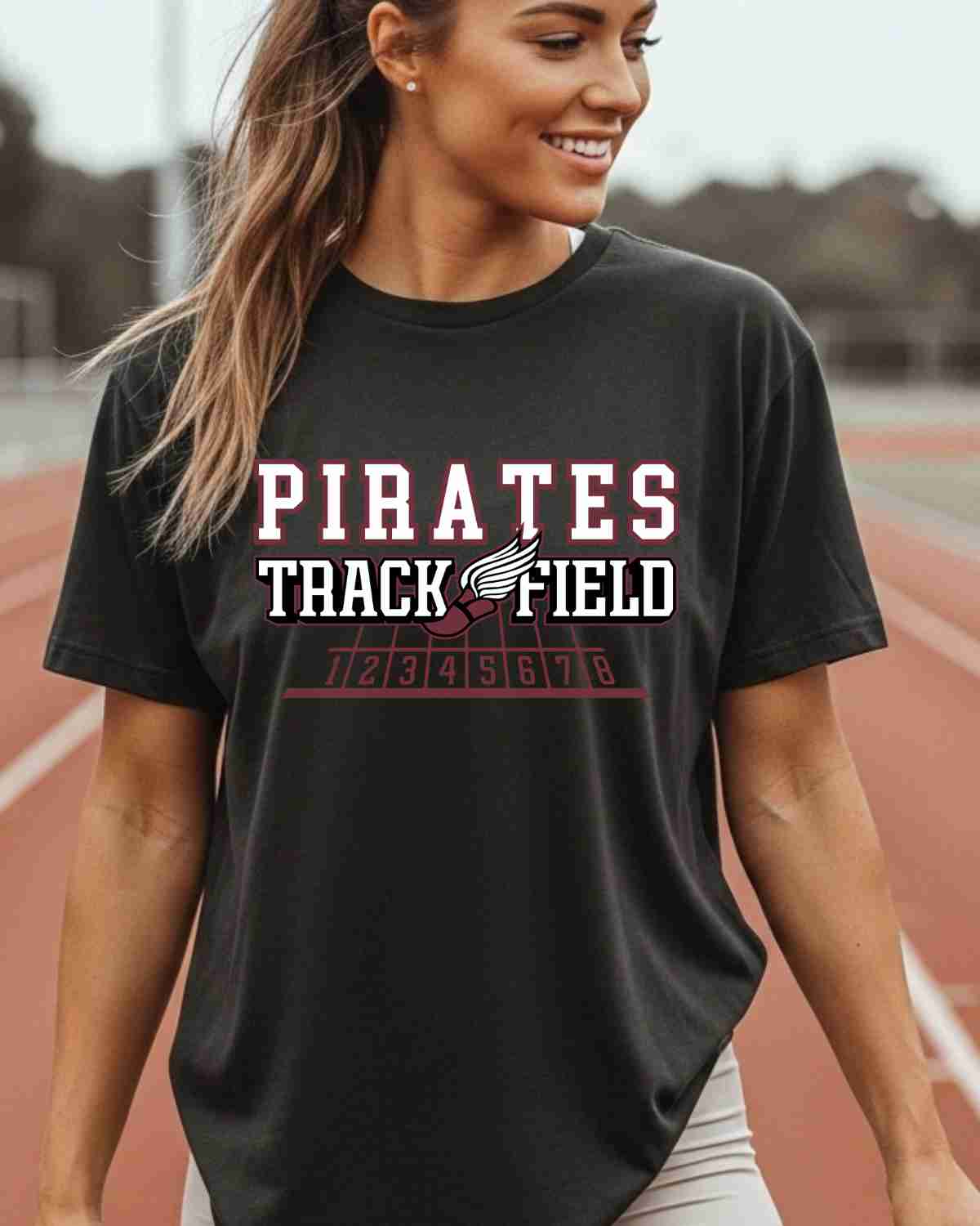 Pirates Track and Field Shoe Lines DTF Transfer - Rustic Grace Heat Transfer Company
