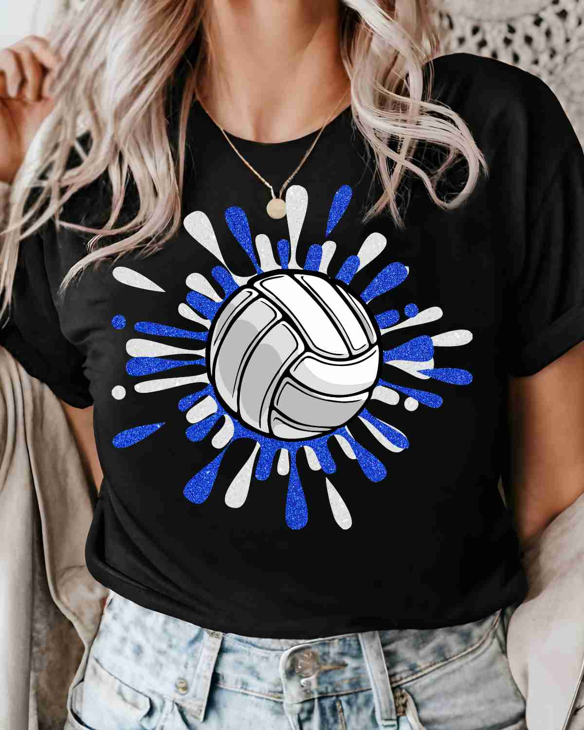 Volleyball Splatter DTF Transfer