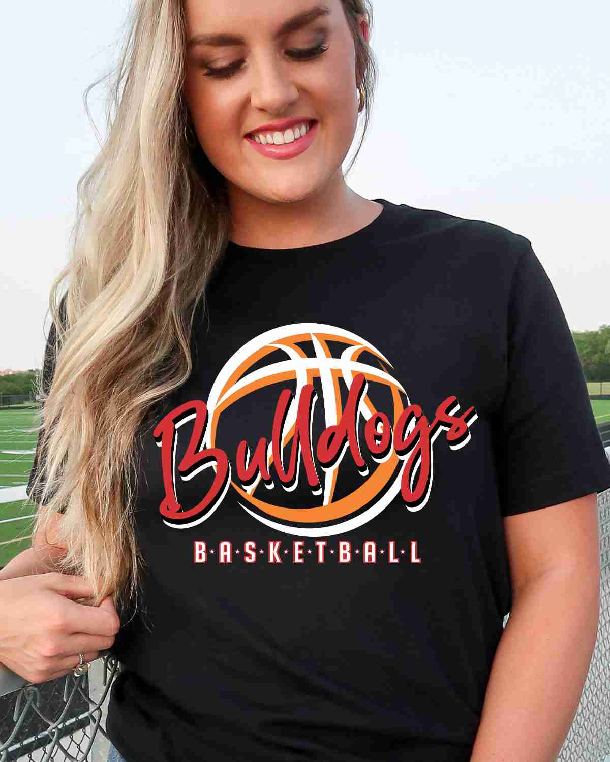 Bulldogs Basketball Outline DTF Transfer