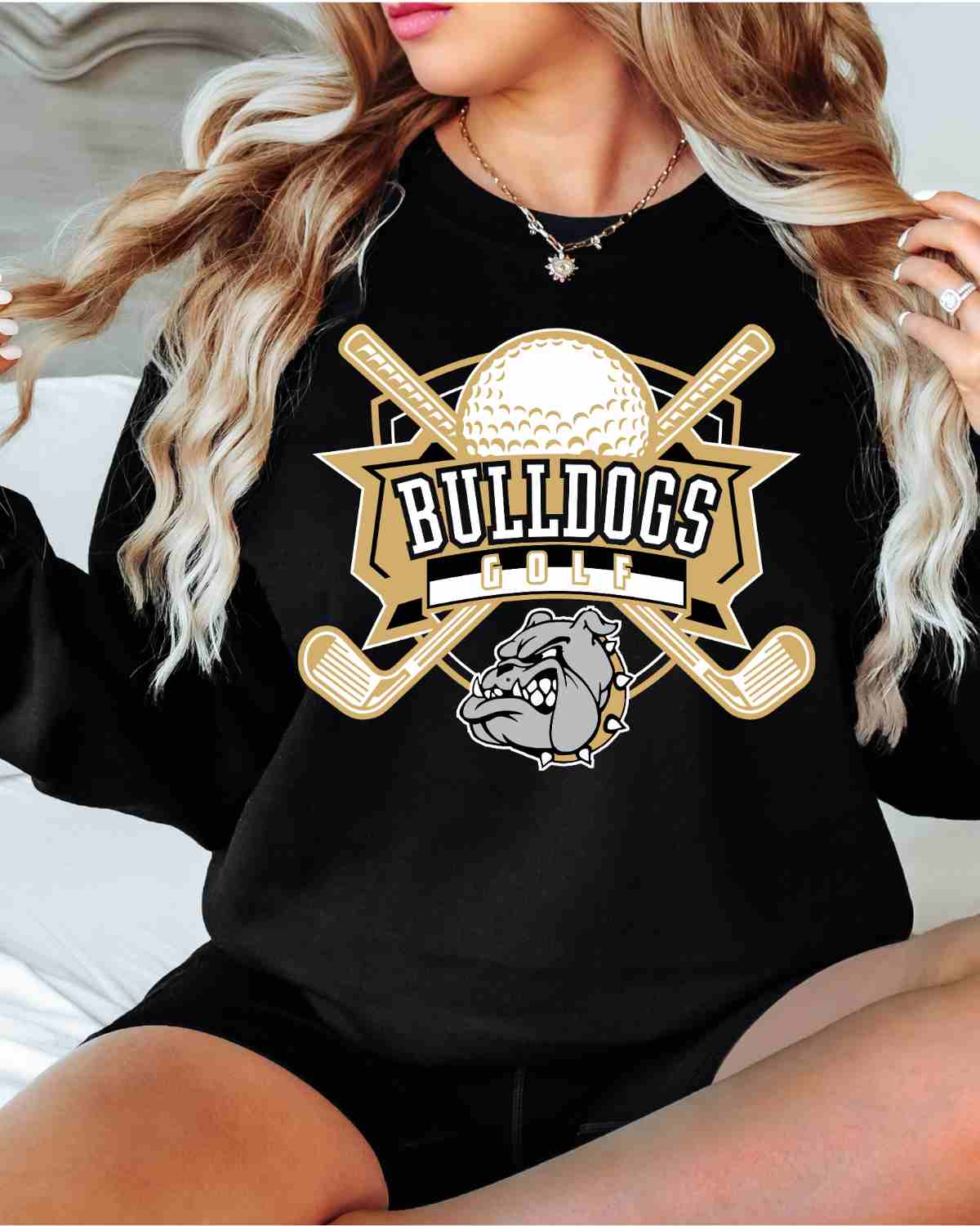 Bulldogs Golf Badge DTF Transfer