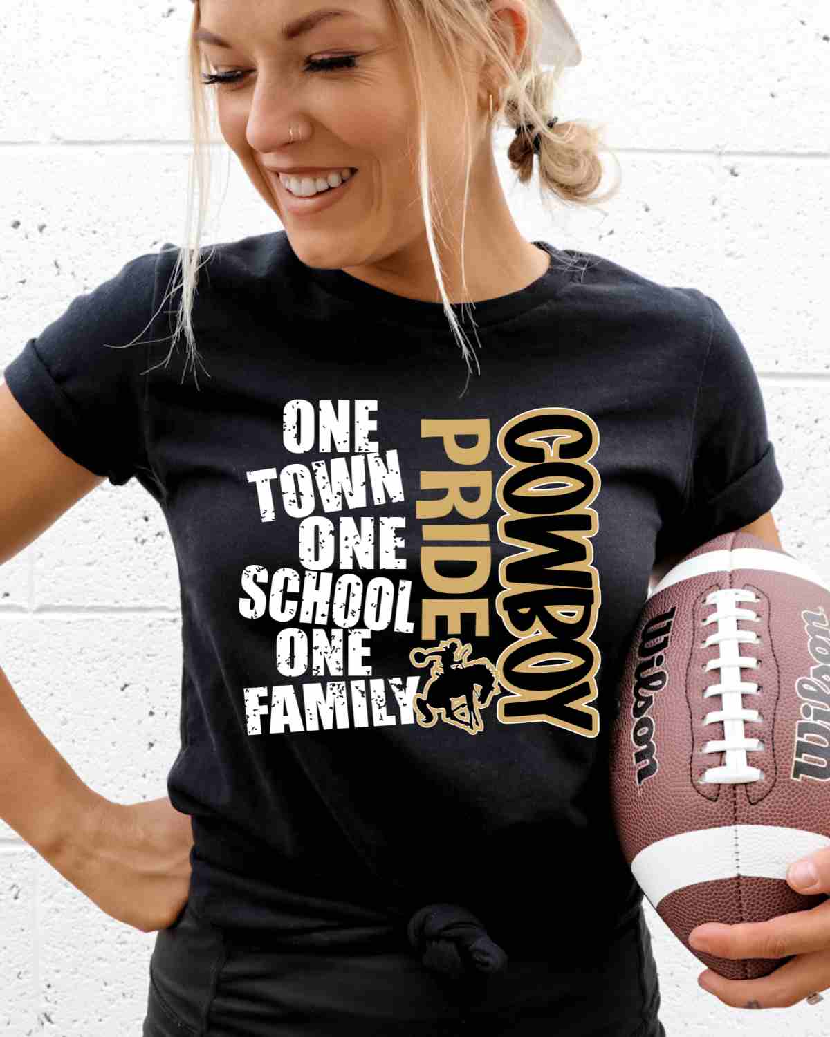 One Town One School Cowboy Pride DTF Transfer