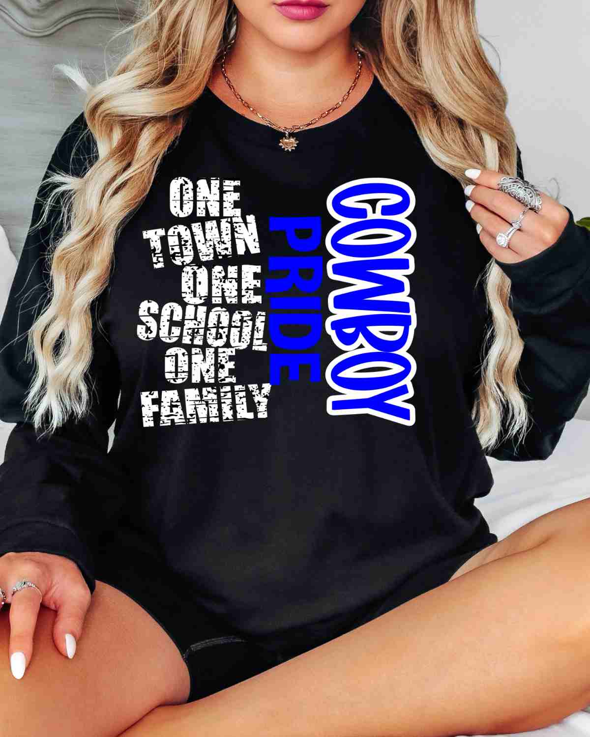 One Town One School Cowboy Pride DTF Transfer