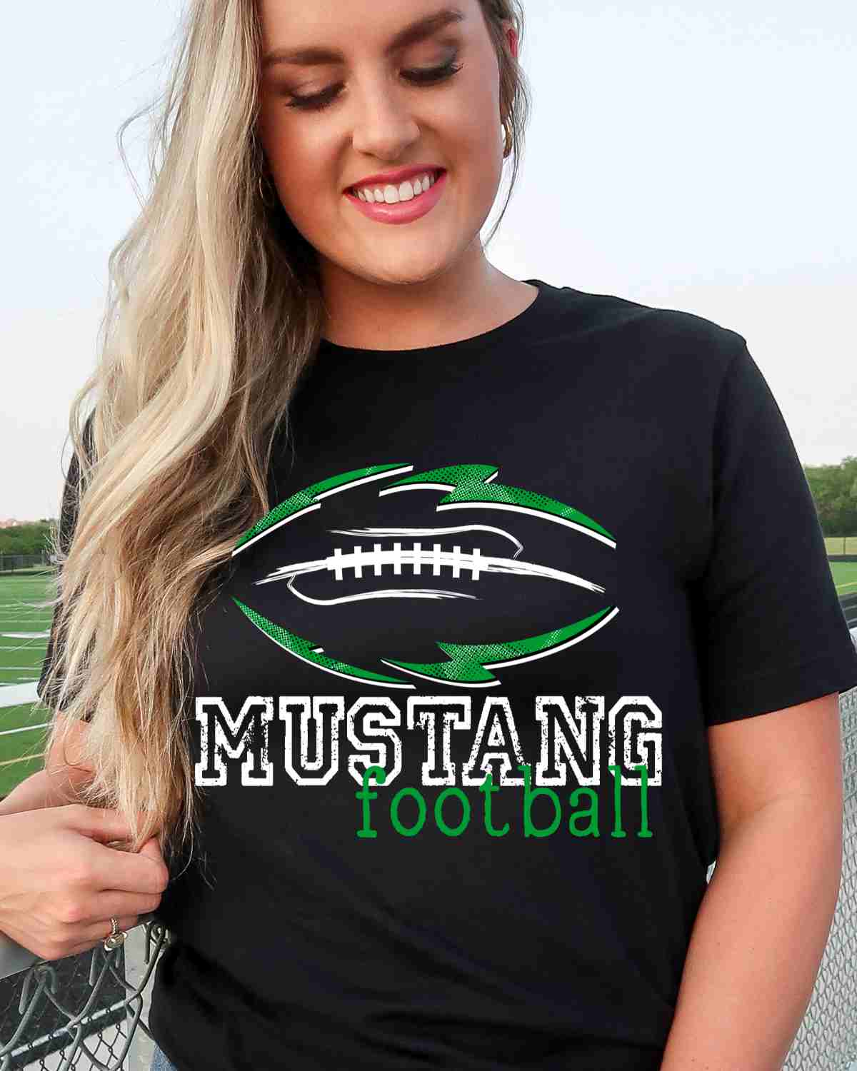 Mustang Football Tribal DTF Transfer