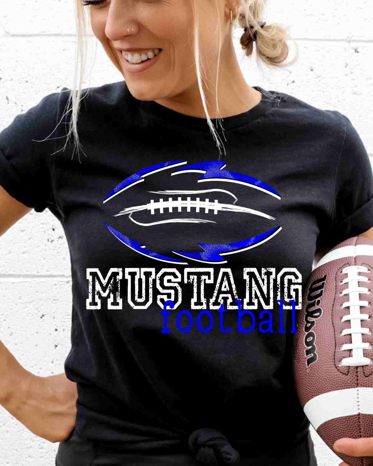 Mustang Football Tribal DTF Transfer