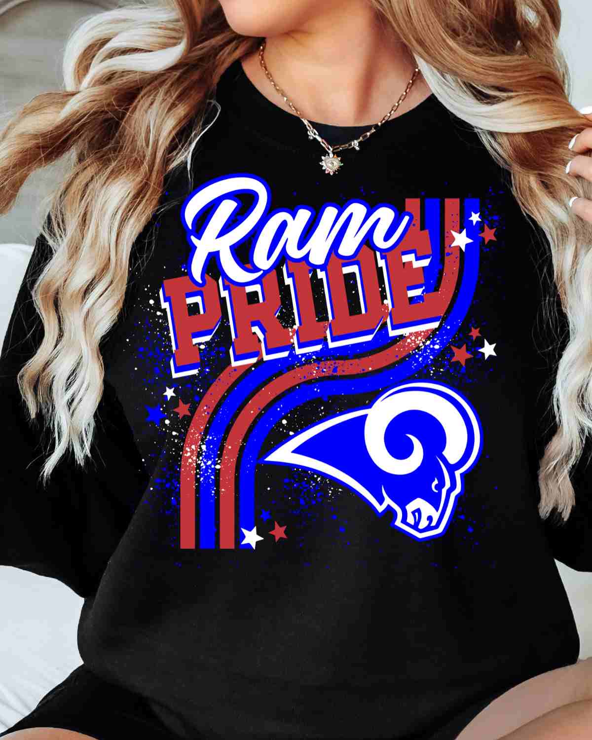 Ram Pride Wavy Stripes DTF Transfer