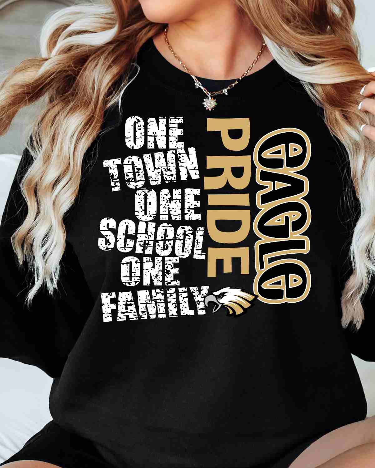 One Town One School Eagle Pride DTF Transfer