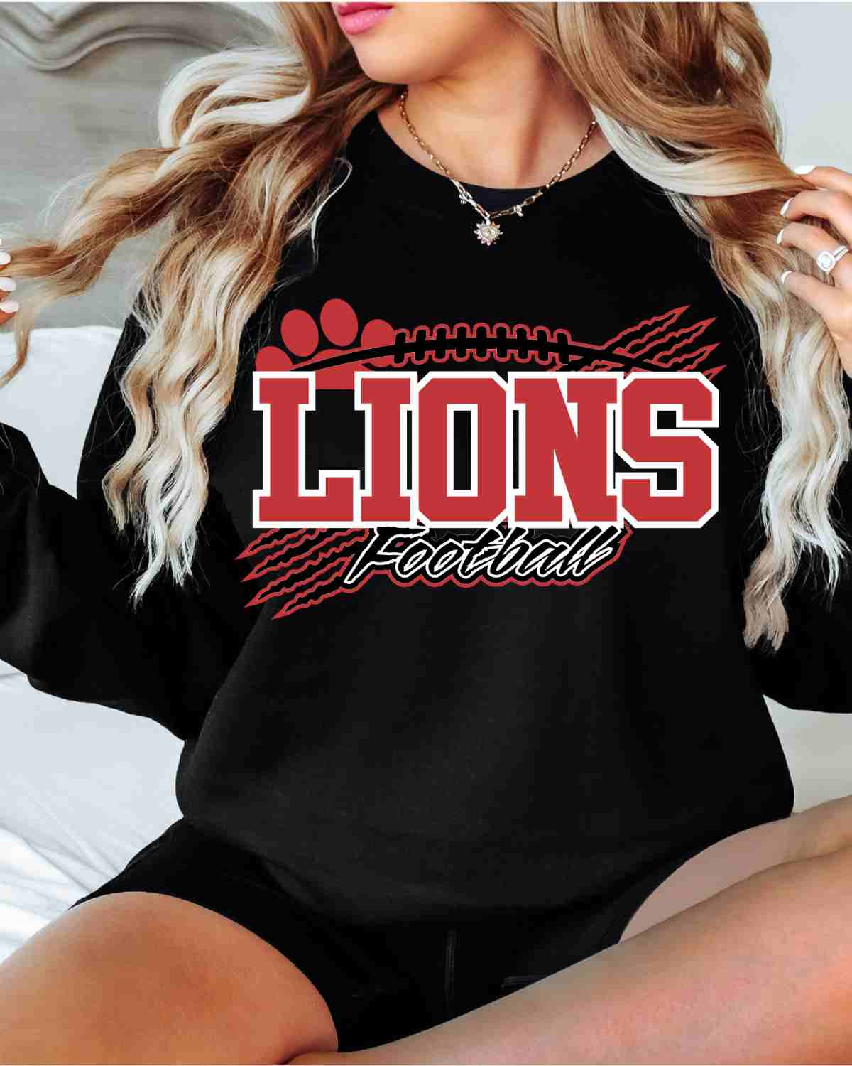 Lions Football Claw Mark DTF Transfer