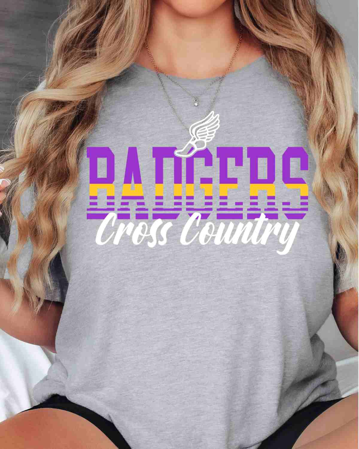 Badgers Cross Country Lines DTF Transfer