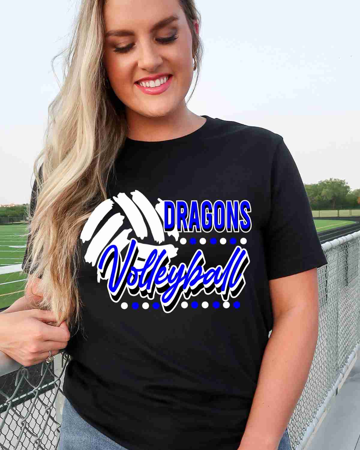 Dragons Volleyball Dots DTF Transfer
