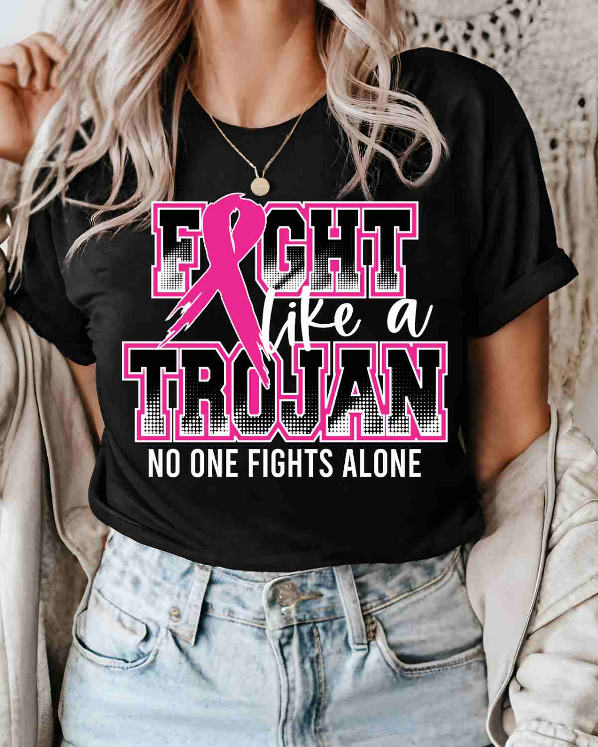 Fight Like a Trojan DTF Transfer