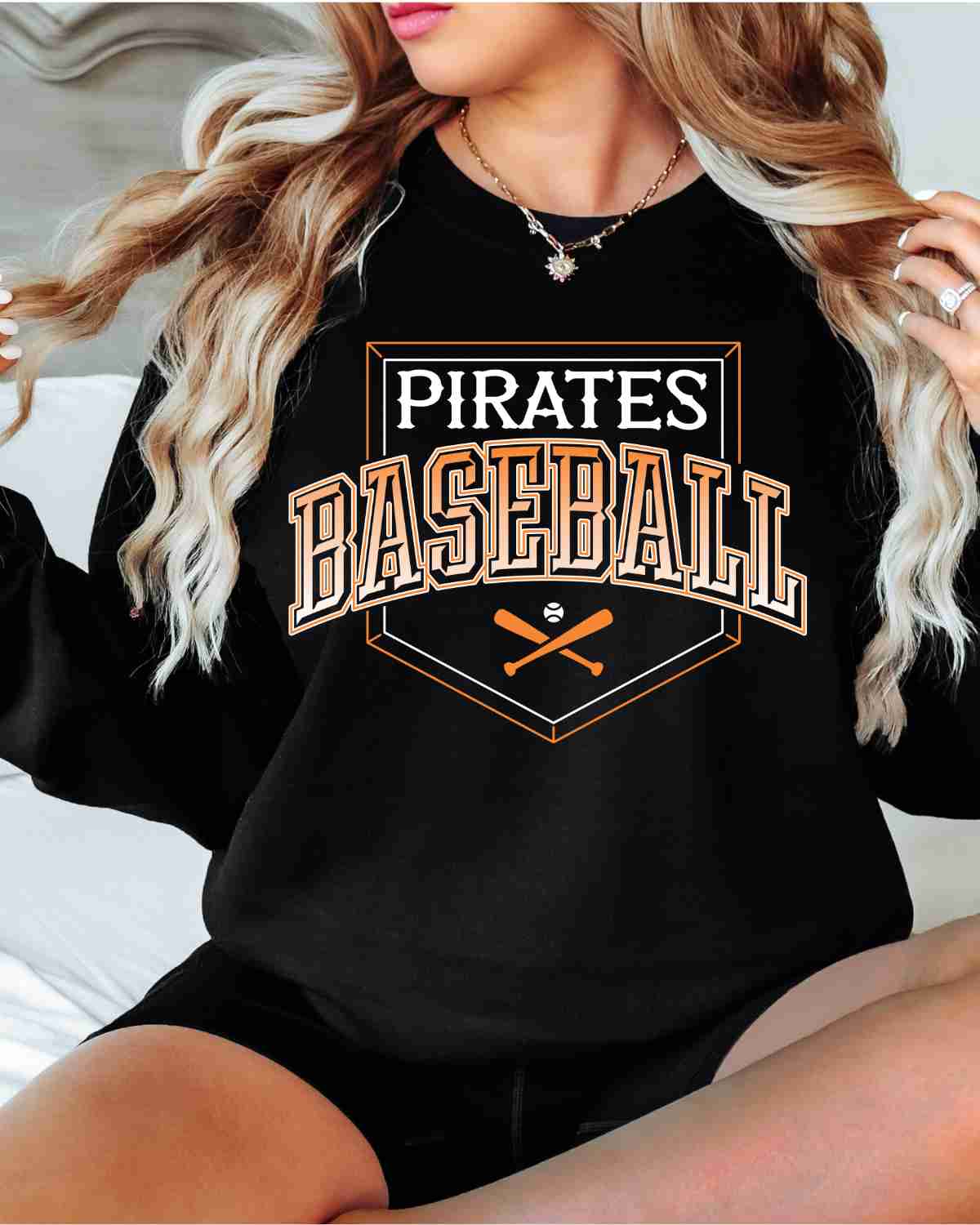 Pirates Baseball Home Plate Outline DTF Transfer