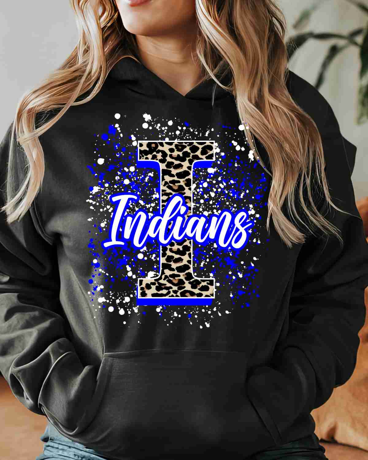 Indians Letter Splatter DTF Transfer