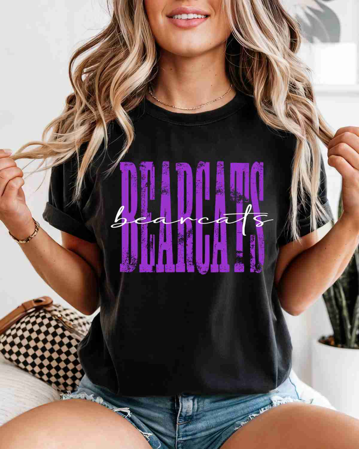 Bearcats Distressed DTF Transfer