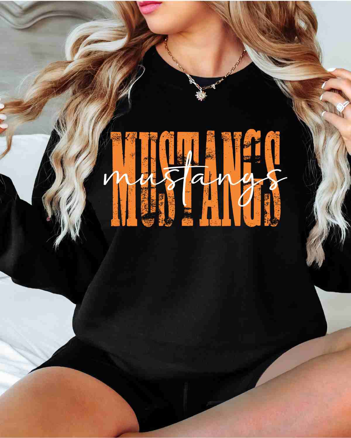 Mustangs Distressed DTF Transfer